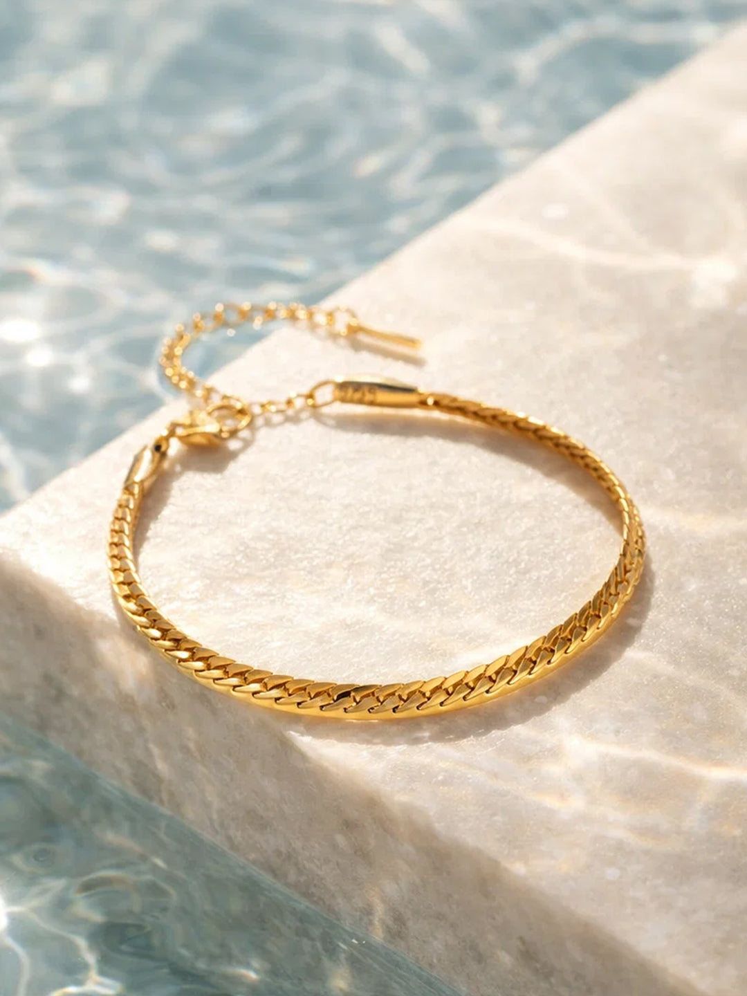 Demi Fine 18K Gold Plated Stainless steel Statement Chain Bracelet