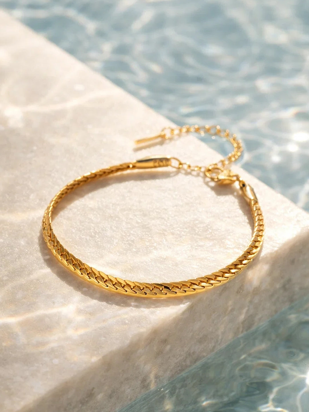 Demi Fine 18K Gold Plated Stainless steel Statement Chain Bracelet