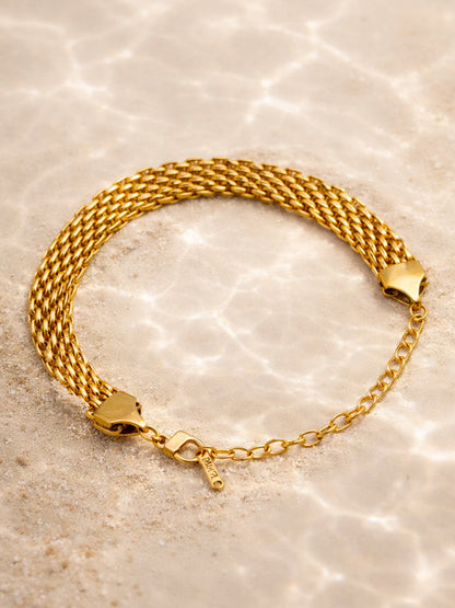 Demi Fine 18K Gold Plated Stainless steel Chunky Chain Statement Bracelet