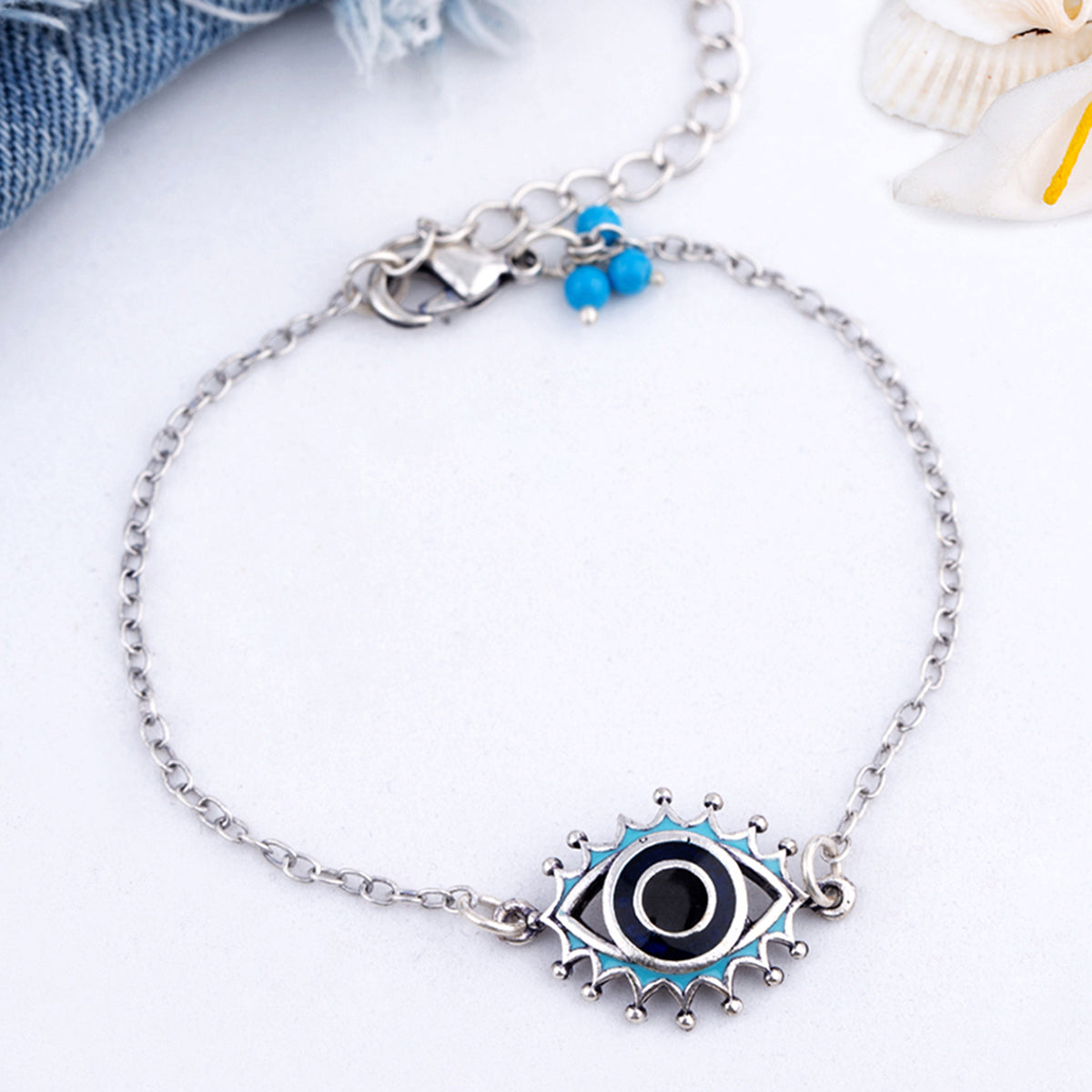 Evil Eyes Enameled Traditional Bracelet
