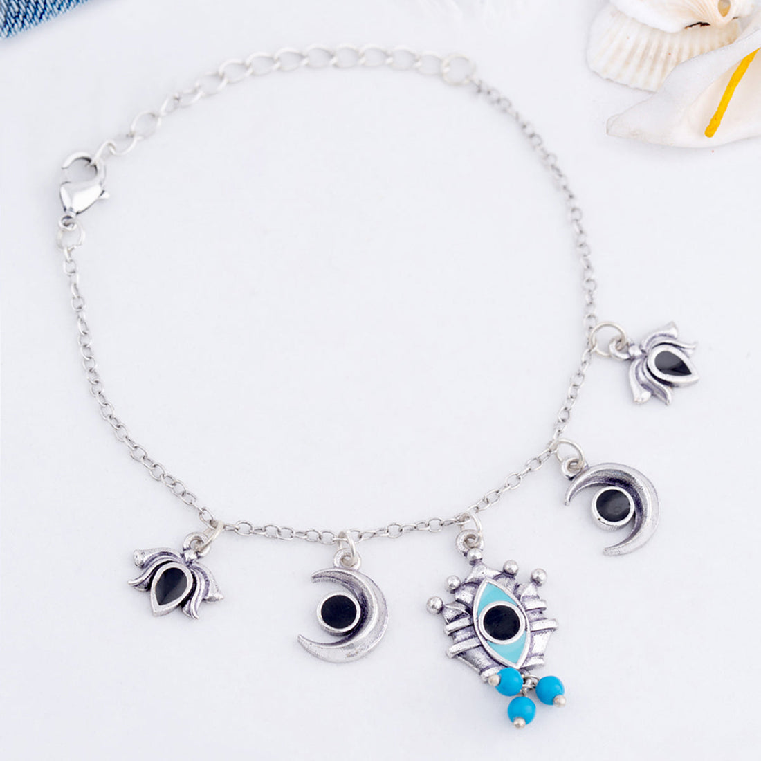 Evil Eyes Tribal Charms Bracelet
