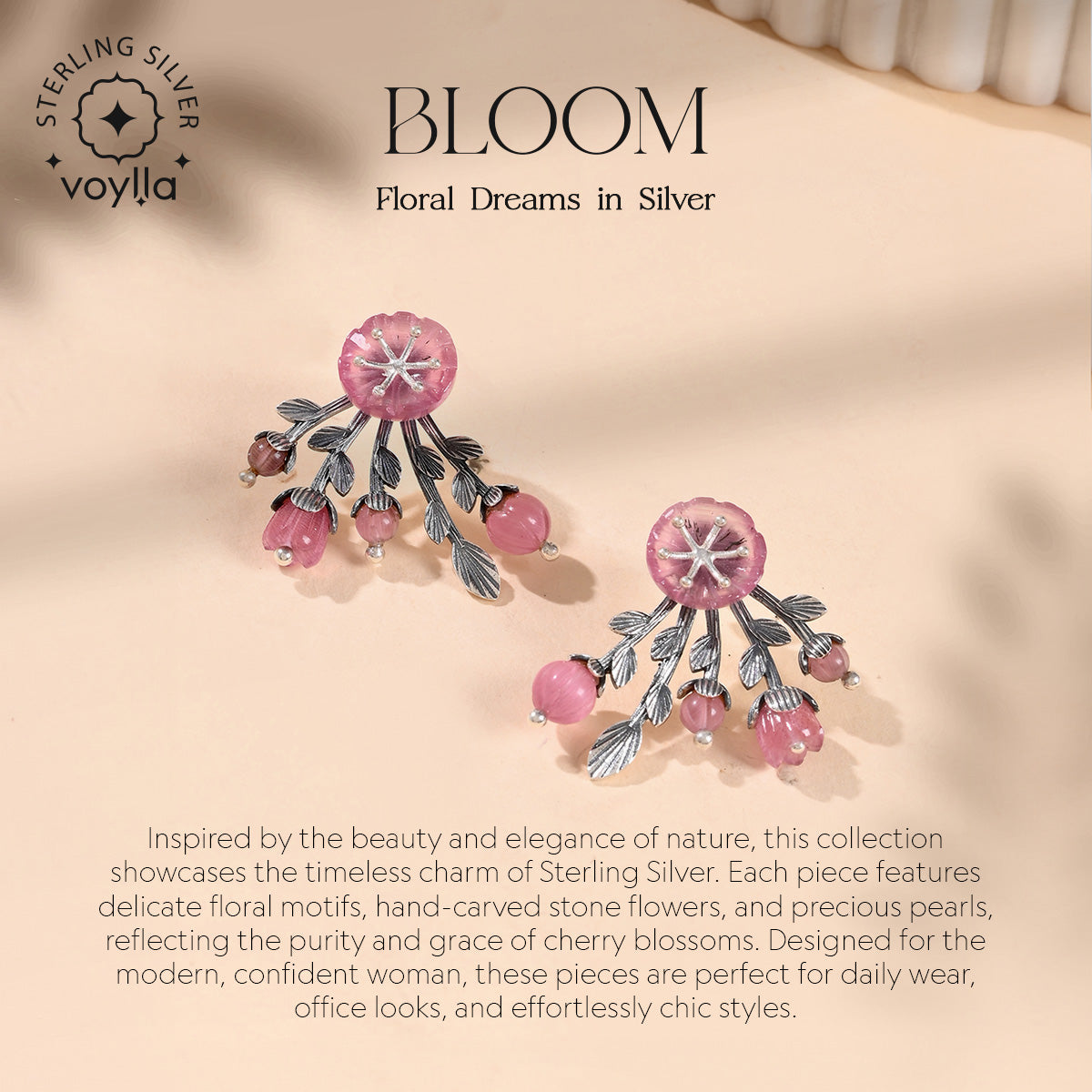 Bloom 925 Sterling Silver Sharisa Cuff