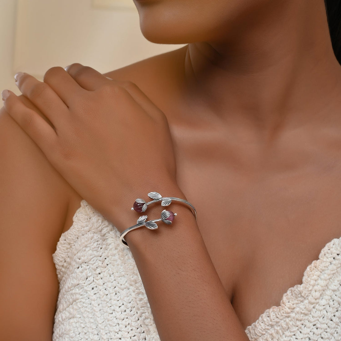 Bloom 925 Sterling Silver Sharisa Cuff