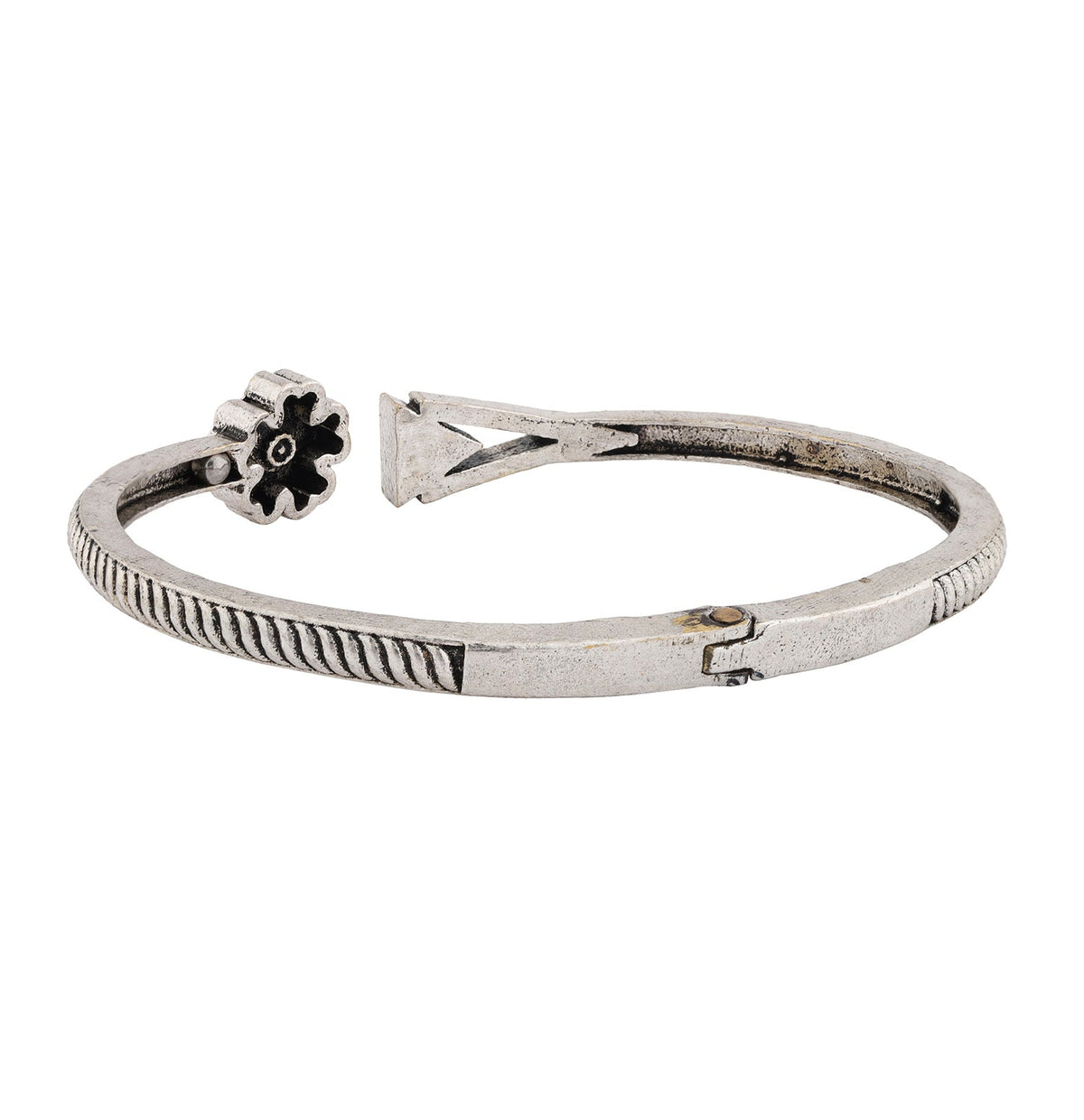 Boho Tribe Blossom Oxidised Bangle