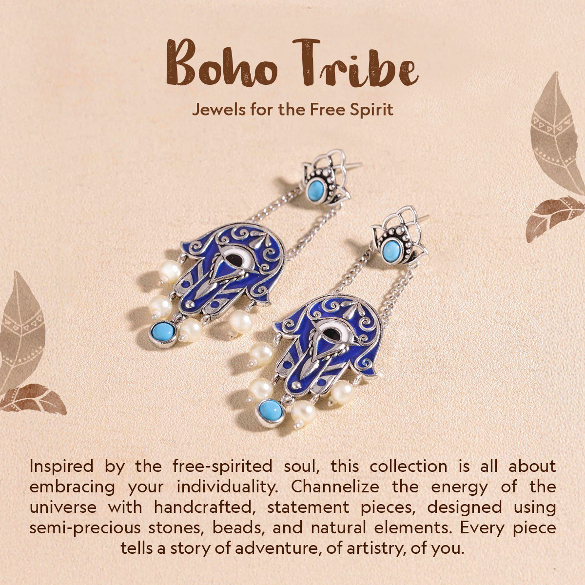 Boho Tribe Blossom Oxidised Bangle