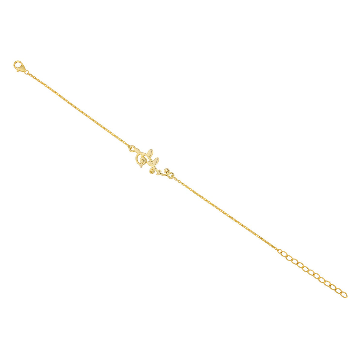 Vines Jasmine Sterling Silver Curl Bracelet