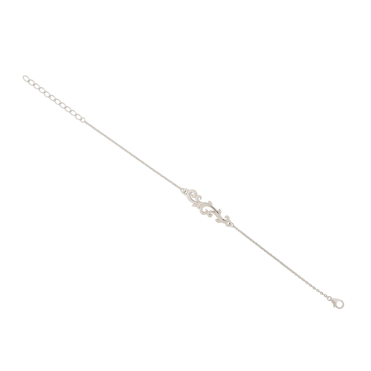 Vines Tangle &amp; Bloom Sterling Silver Bracelet