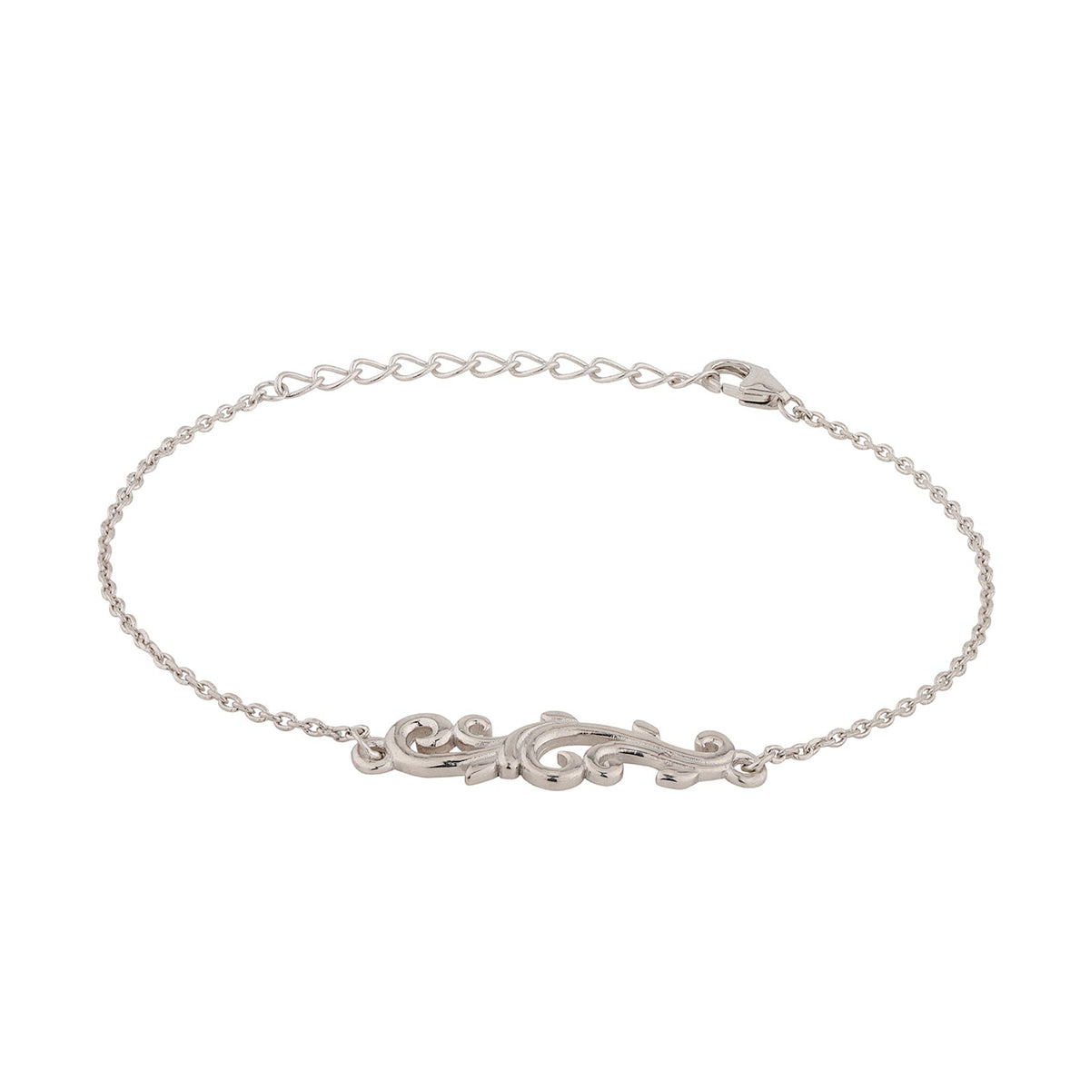 Vines Tangle &amp; Bloom Sterling Silver Bracelet