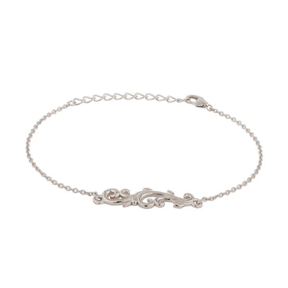 Vines Tangle &amp; Bloom Sterling Silver Bracelet