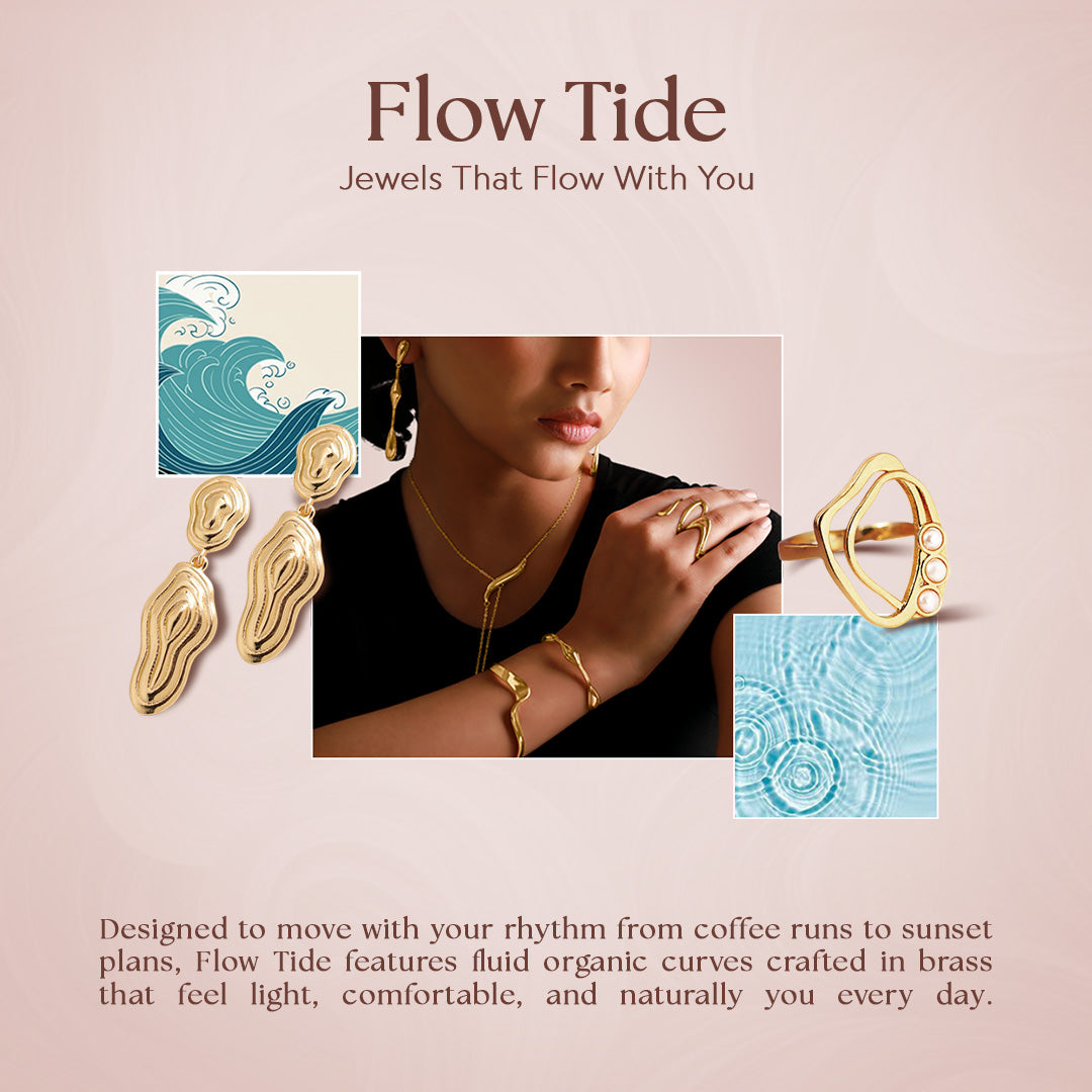 Flow Tide Ribbon Cuff Adjustable Bracelet