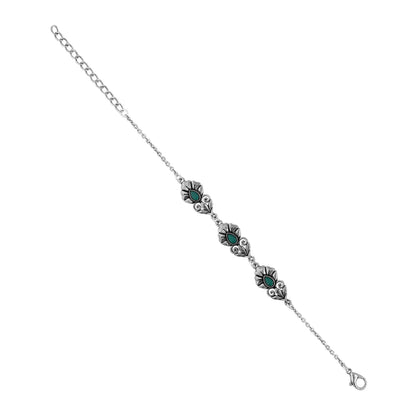 Phulwari Pushpita Belle Oxidised Link Bracelet