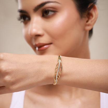 Leafy Affair Selene Leaf Cuff Bracelet