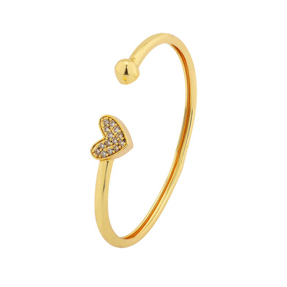 Valentine’s Day Radiant Heartshine Love Cuff Bracelet